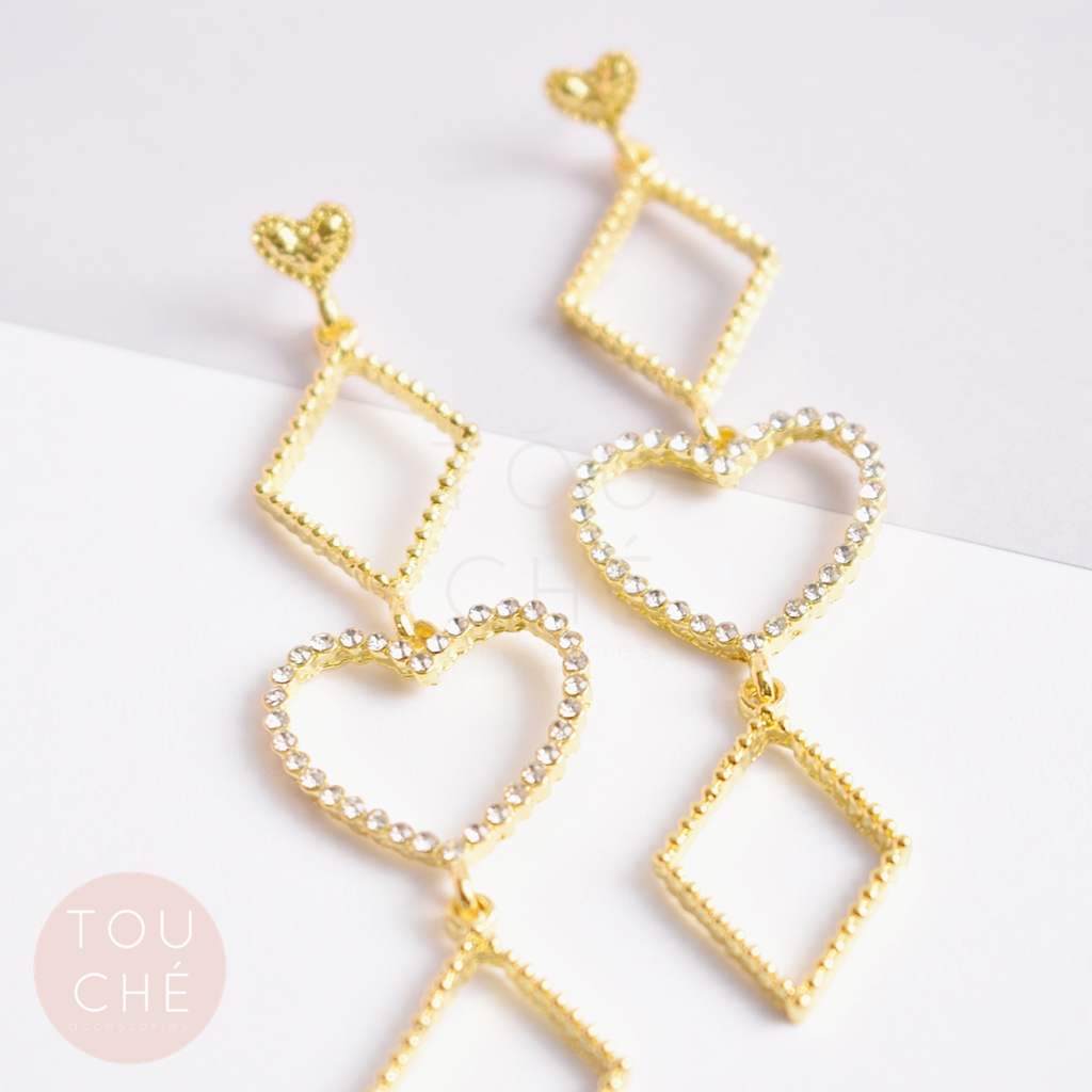 Roseau Heart Earrings