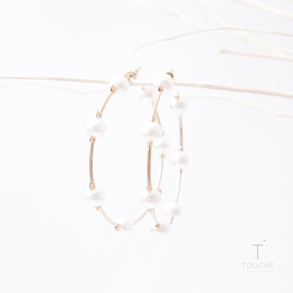 Unstoppable Pearls Hoops