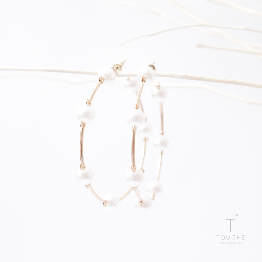Unstoppable Pearls Hoops