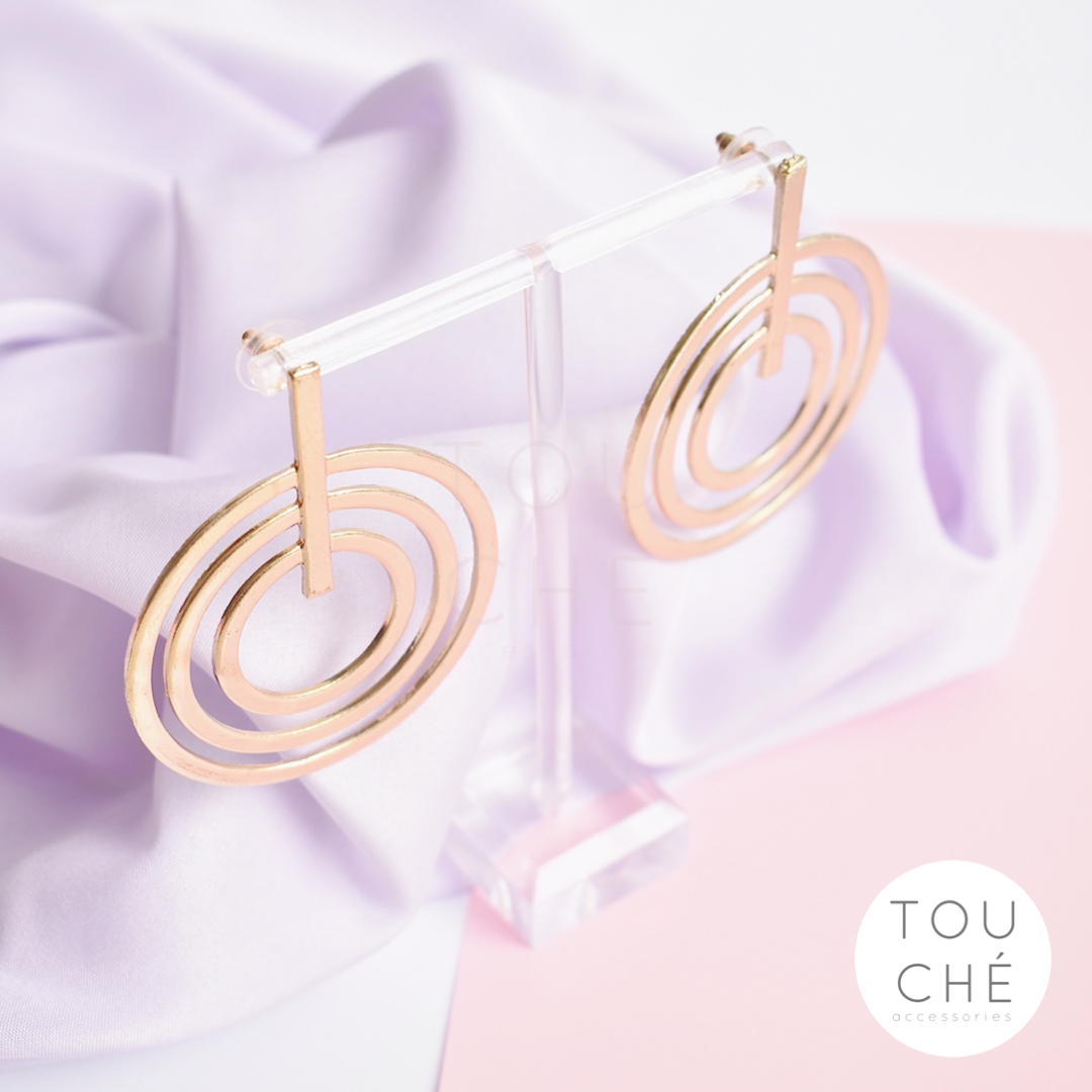 Triple Ring Earrings