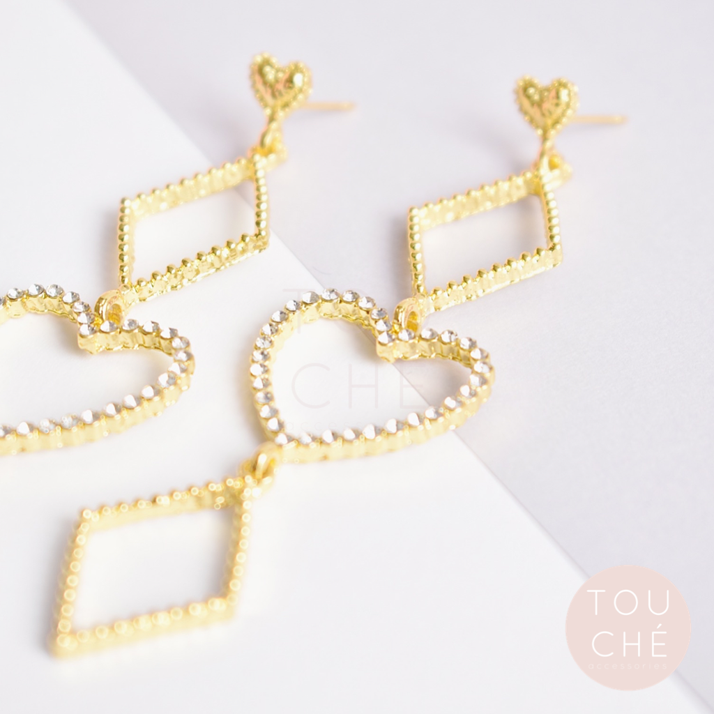 Roseau Heart Earrings