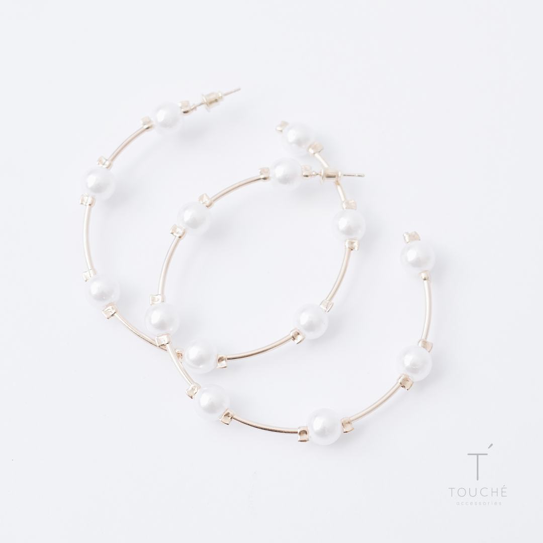 Unstoppable Pearls Hoops