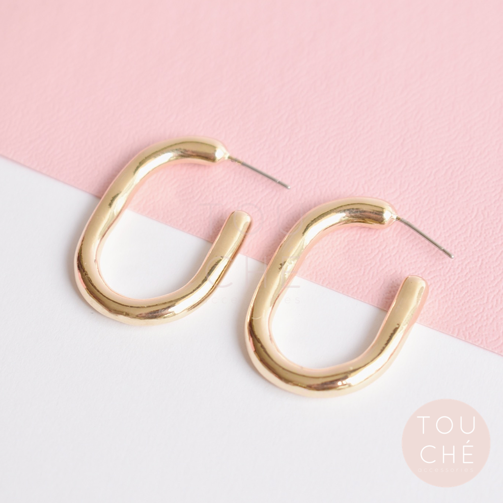 Oval Bold Hoops