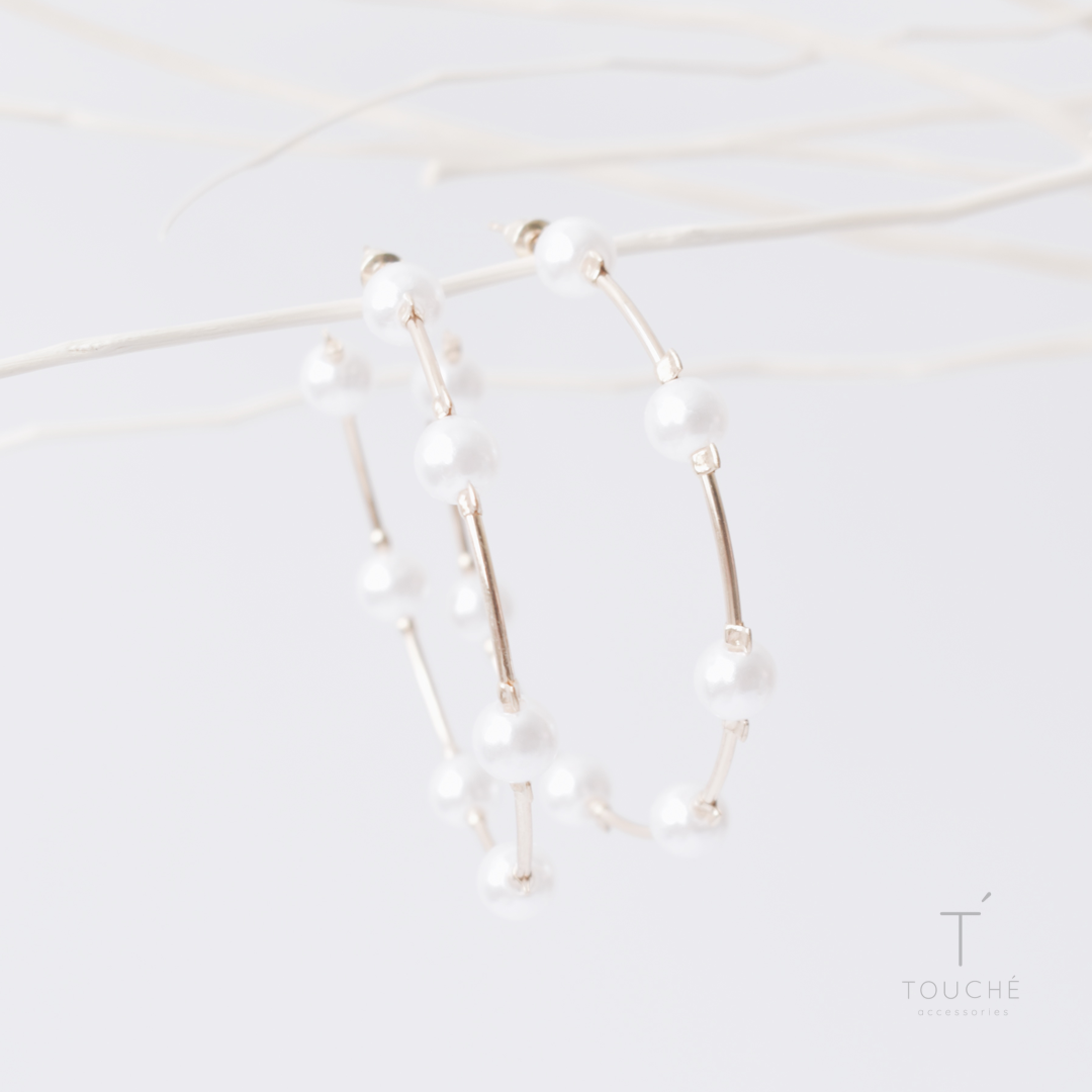 Unstoppable Pearls Hoops