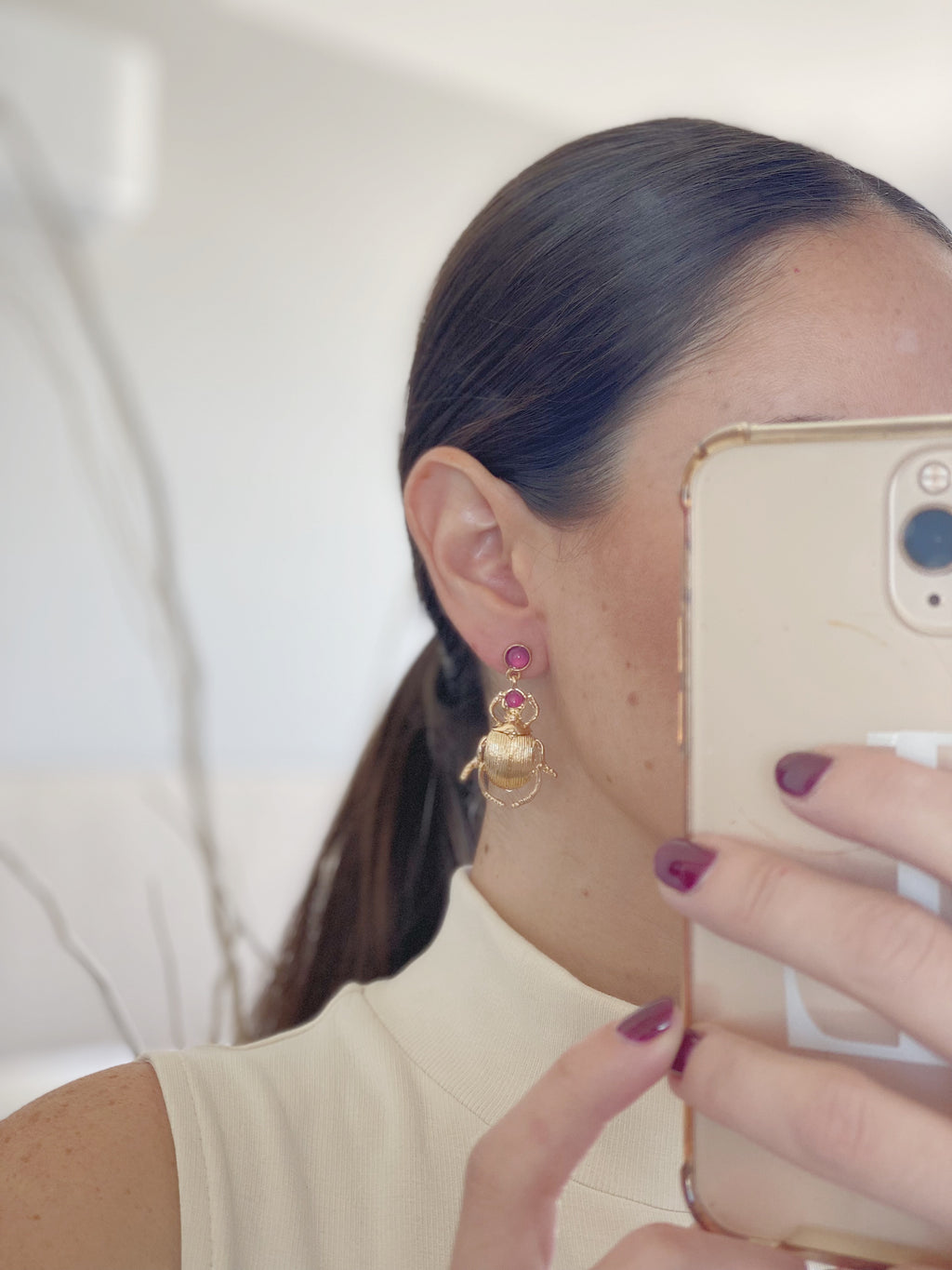 Demeter Bug Earrings lo