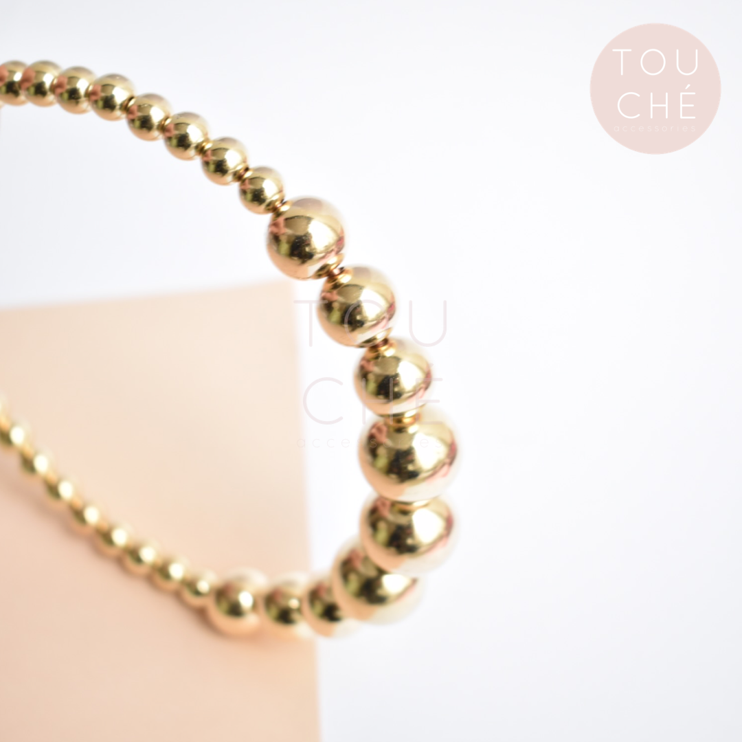 Golden Pearls Headband