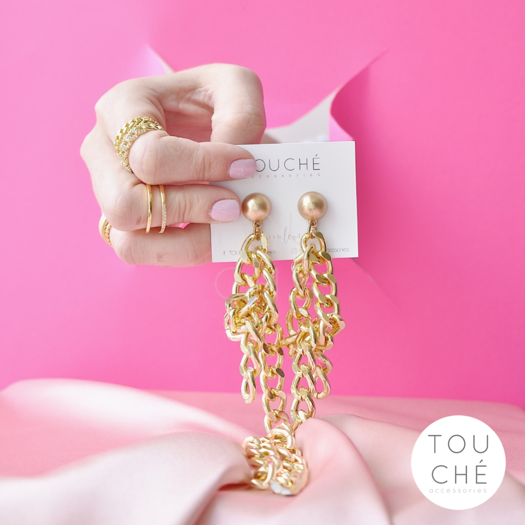 Golden Chain XXL Earrings