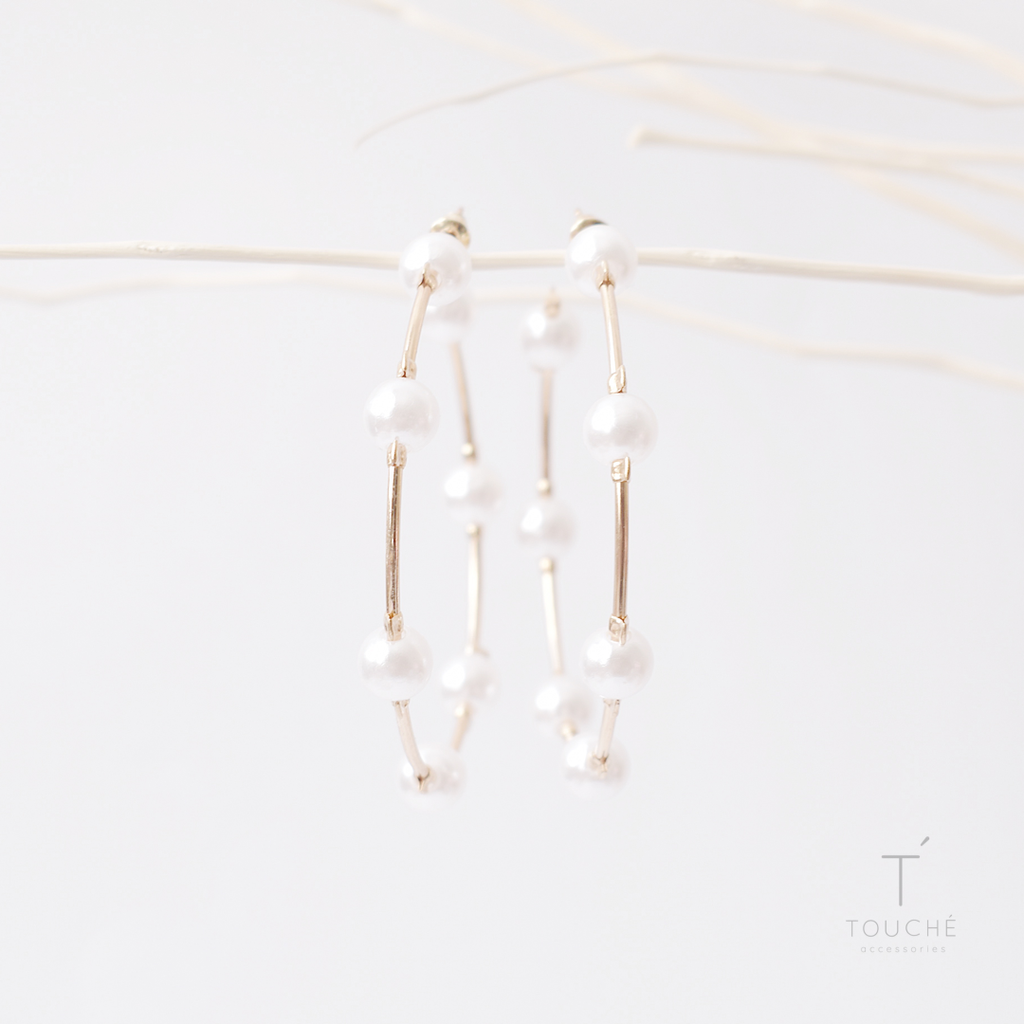 Unstoppable Pearls Hoops