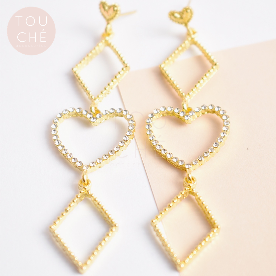 Roseau Heart Earrings