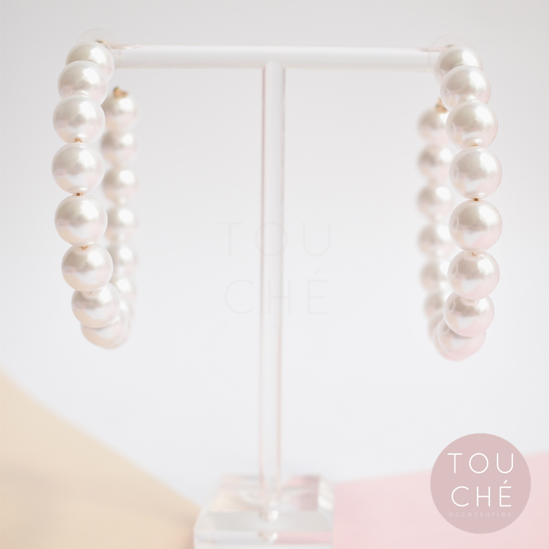 Manila Pearls Hoops