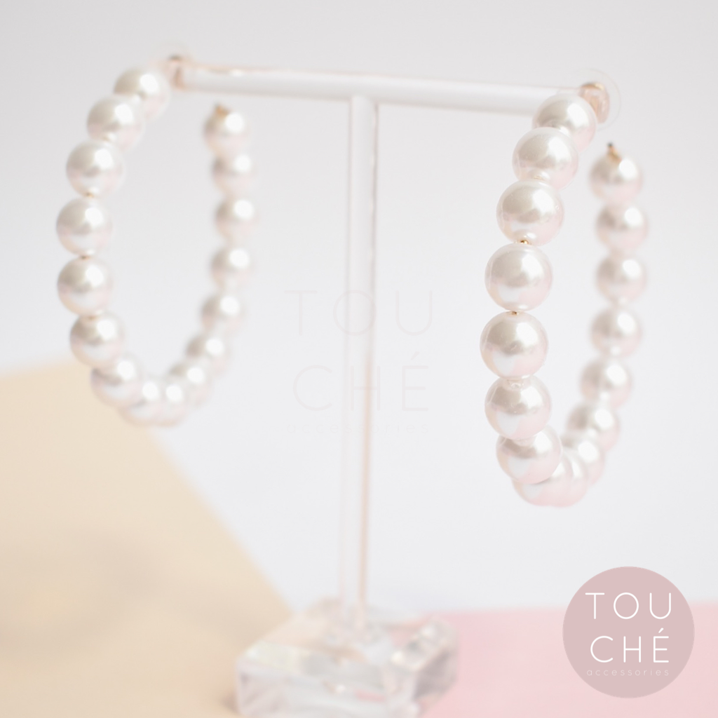 Manila Pearls Hoops