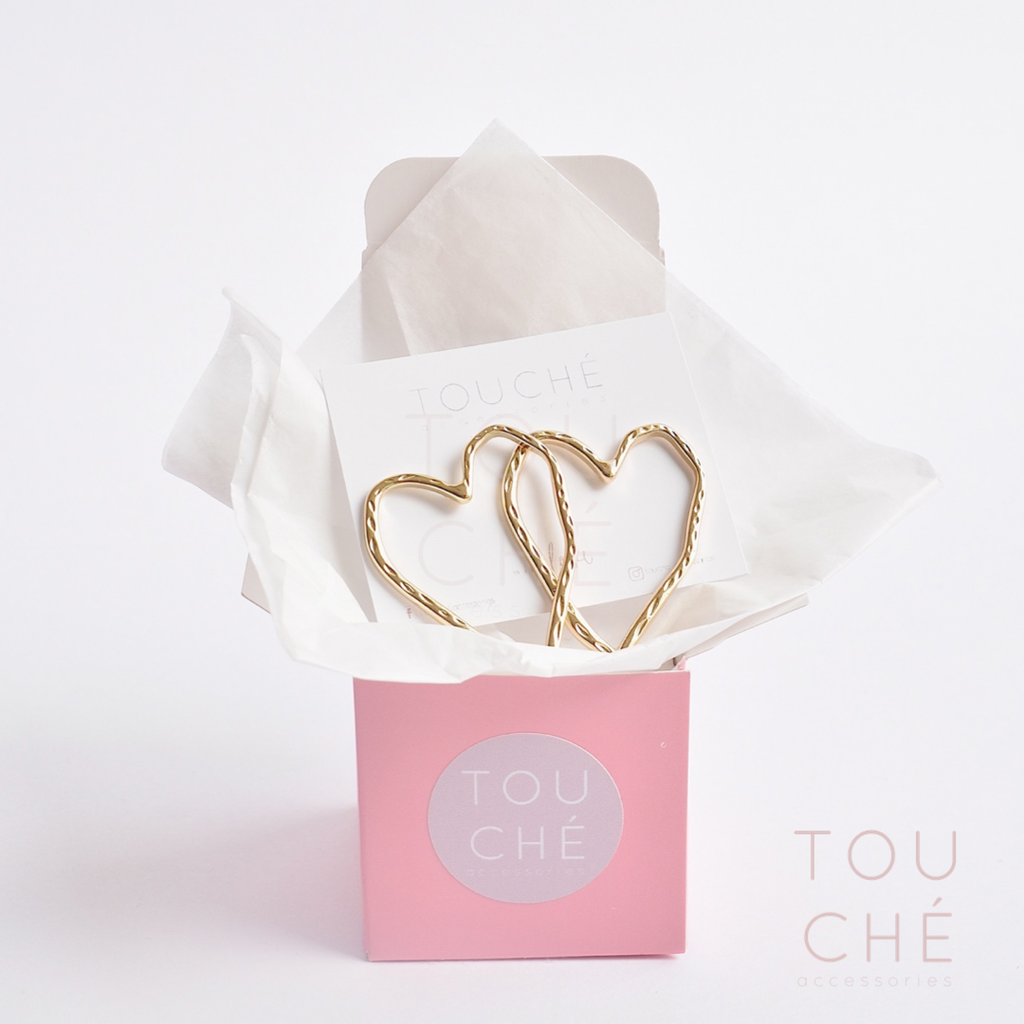 Rough Heart Earrings